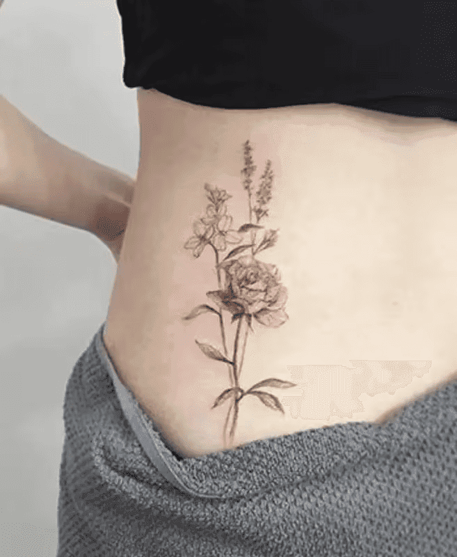 Jagua Rose Tattoo