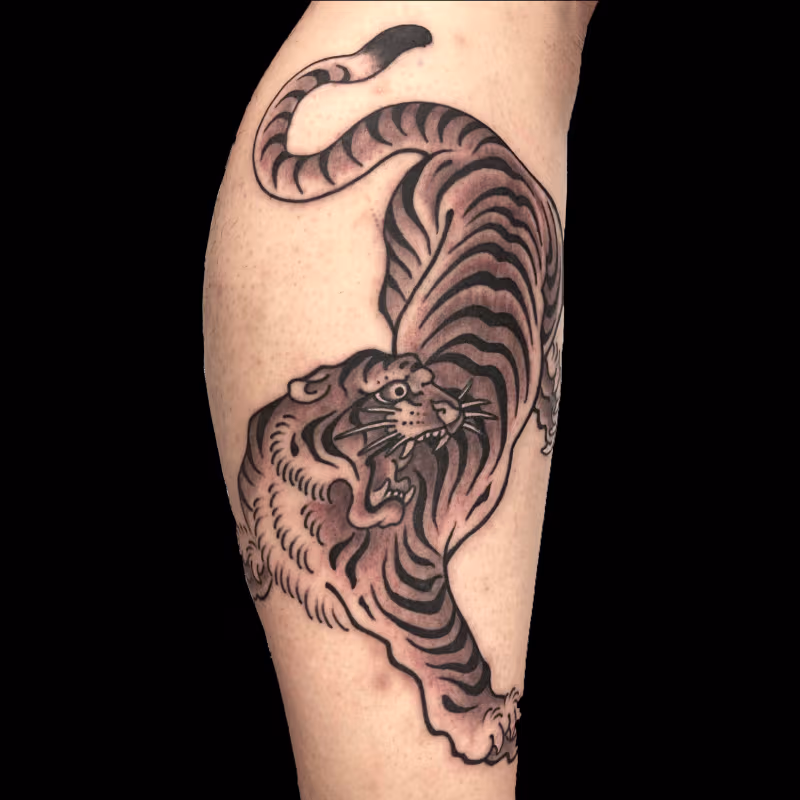 虎のタトゥー